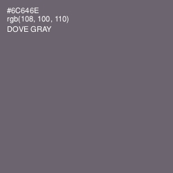 #6C646E - Dove Gray Color Image